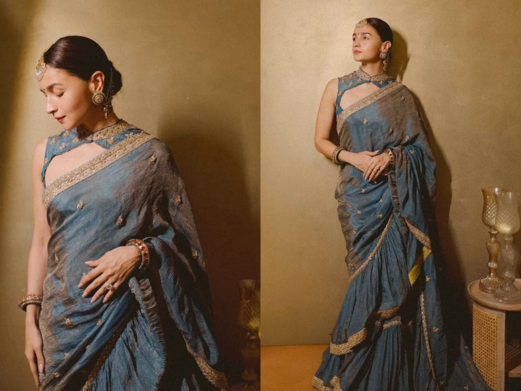 Classic Blue Saree